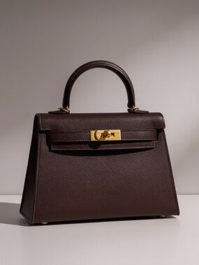 19CM Classic Epsom Top Handle Mini Bag - Oxblood